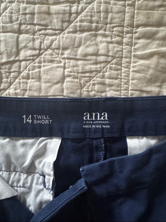 a.n.a Navy Cotton Blend Women's Shorts - Picture 3 of 3
